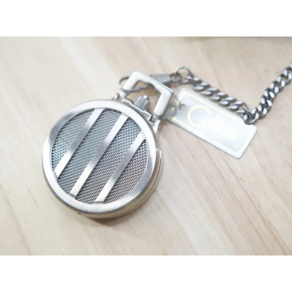 Colibri Silver Stainless Steel Silver Tone Pocket Watch